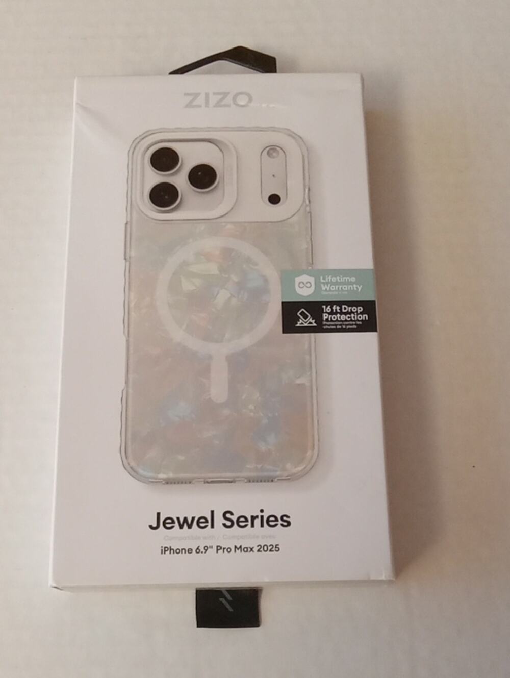 NIB Zizo Jewel Series Clear Iridescent iPhone 6.9" Pro Max Case